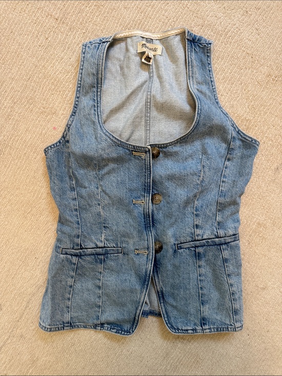 Madewell Tops - Madewell Blue Denim Tank Top
